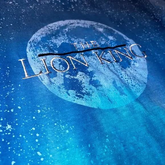 Vintage Disney's Lion King single stitch embroidered double sided t-shirt - Picture 4 of 8